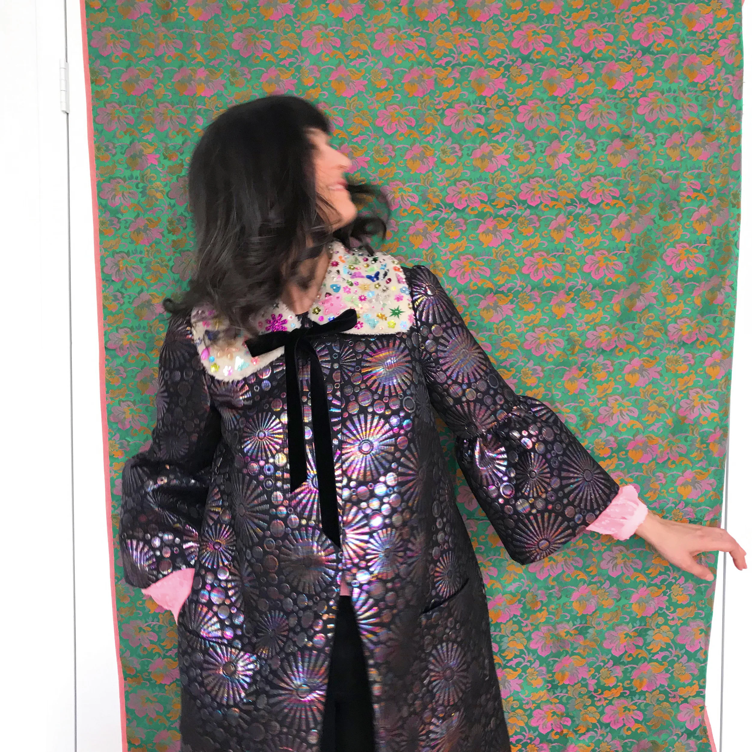 ジャケット・アウター botanical jacquard back ribbon jacket botanical jacquard back ribbon jacket